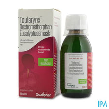 Load image into Gallery viewer, Toularynx Dextromethorphan Eucalyptussmaak 180ml siroop
