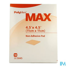 Afbeelding in Gallery-weergave laden, Polymem Max Pad Dressing N/adh 11x11cm 10 5045

