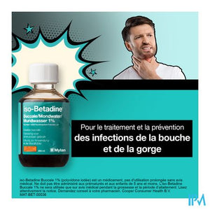 Iso Betadine 1% Nf Mondwater 200ml Ready To Use