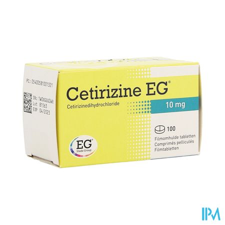 Cetirizine EG Tabl 100X10Mg