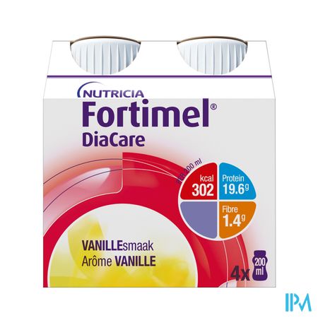 Fortimel DiaCare vanillesmaak 4x200ml