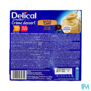 Delical Creme Dessert La Floridine Koffie 4x125g