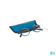 Charger l'image dans la galerie, Pharmaglasses Leesbril Round +3.00 Blue/black
