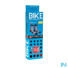 Load image into Gallery viewer, Compressport Racing Socks Bike Bl/re T2
