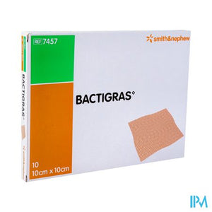 Bactigras Verband 10cmx10cm 10 7457