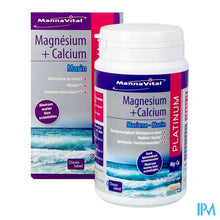 Charger l'image dans la galerie, Mannavital Magnesium + Calcium Mariene V-caps 120
