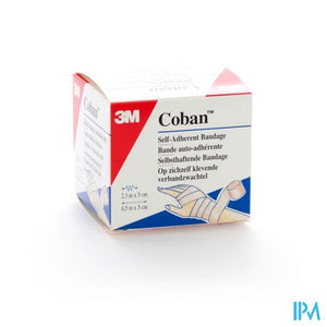 Coban 3m Bandage Elast.tan 5,0cmx4,57m Roul. 1582p