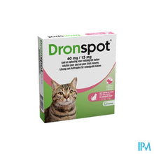 Afbeelding in Gallery-weergave laden, Dronspot 60mg/15mg Spot-on Kat Medium>2,5-5kg Pip2
