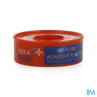 Hekaplast Textiel Hechtpleister 5mx1,25cm Ring 1