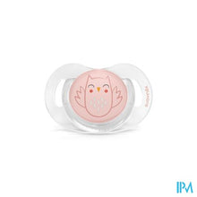Charger l'image dans la galerie, Suavinex Bonhomia Soother Sili. Rev 0/6m Owl Pink

