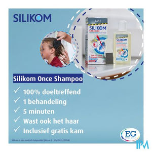 Silikom Once Shampoo A/Luizen A/Neten        200Ml