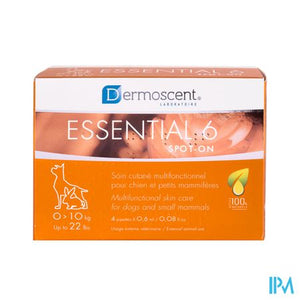 Essential 6 Spot-on Hond 1-10kg Pipet 4x0,6ml