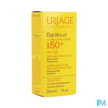 Afbeelding in Gallery-weergave laden, Uriage Bariesun Ip50+ Ultra Licht Emulsie 30ml
