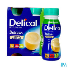 Afbeelding in Gallery-weergave laden, Delical Melkdrank Z/suiker Vanille 4x200ml
