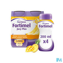 Afbeelding in Gallery-weergave laden, Fortimel Jucy Plus Mango Ananas 4x200ml 185085
