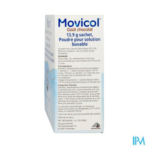 Movicol Chocolade Smaak Zakjes 20 X 13,7g