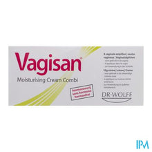 Load image into Gallery viewer, Vagisan Moisturizing Cream Combi Cr 10g + 8 Ovules
