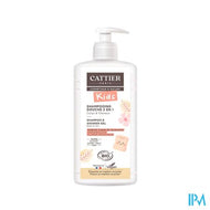Cattier Shampoo Kids 2in1 Marshmallow Bloem 500ml