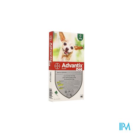 Advantix 40/ 200 Honden < 4kg Fl 6x0,4ml