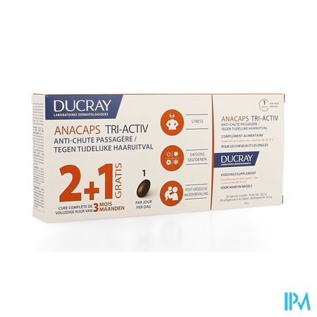 Ducray Anacaps Trio Tri-activ Caps 3x30