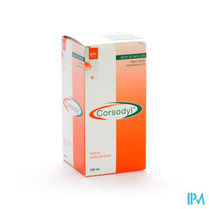 Corsodyl 2mg/ml Opl Mondwater 200ml