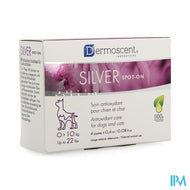 Dermoscent Silver Spot Pipet. Hond <10kg 4x0,6ml