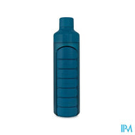 Yos Water Bottle & Pill Box Weekly Bold Blue