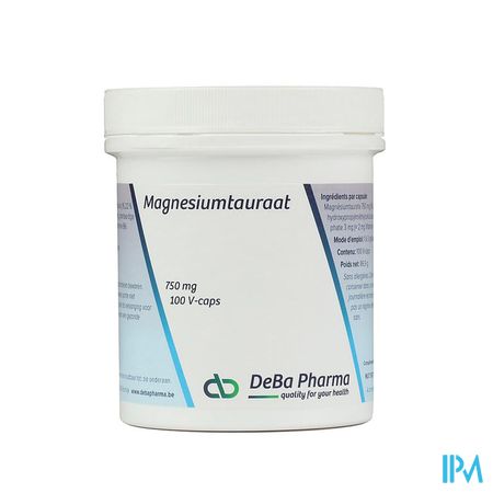 Magnesiumtauraat V-caps 100x750mg Deba