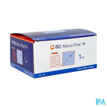 Load image into Gallery viewer, Bd Microfine+ Ins.spuit 1,0ml 29g 12,7mm100 324827
