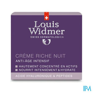 Widmer Iaa Rijke Nachtcreme Parf Pot 50ml