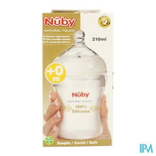 Afbeelding in Gallery-weergave laden, Nuby Nt Drinkflesje uit zachte silicone - 210 ml - 0m+
