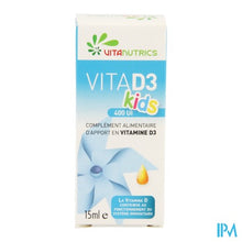 Load image into Gallery viewer, Vitad3 400ui Kids Vitanutrics Gutt 15ml
