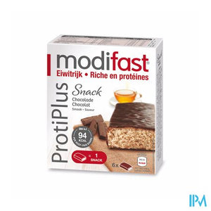 Modifast Protiplus Reep Pure Chocolade-chocola162g