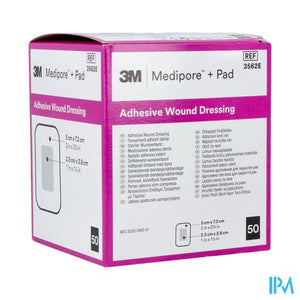 Medipore + Pad 3m 5x 7,2cm 50 3562e