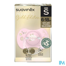 Afbeelding in Gallery-weergave laden, Suavinex Gold Soother Silicone Revers. 6-18m Pink
