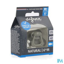 Afbeelding in Gallery-weergave laden, Difrax Fopspeen Natural 6m+ Uni/pure Grijs/clay
