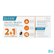 Afbeelding in Gallery-weergave laden, Ducray Anacaps Tri-activ Caps 3x30 2+1 Gratis
