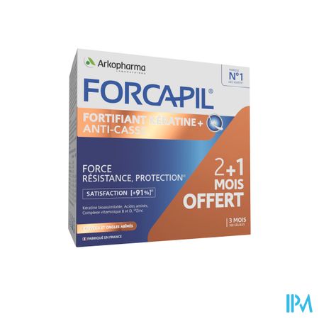 Forcapil Keratine+ Lot Caps 180