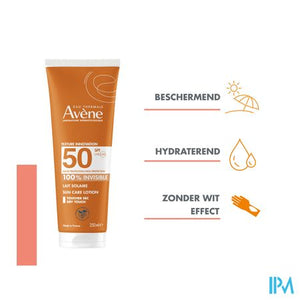 Avene Zon Spf50 Lait Solaire 250ml
