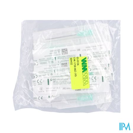 Bd Microlance 3 Nld 21g 1 1/2 Rb 0,8x40mm Groen 10