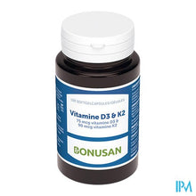 Afbeelding in Gallery-weergave laden, Vitamine D3 & K2 Softcaps 120 Bonusan
