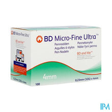 Load image into Gallery viewer, Bd Microfine Ultra Pennaald 4mm 32g Easyflow 100
