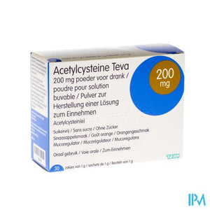 Acetylcystein Teva 200mg Pdr Sach 30 X 200mg