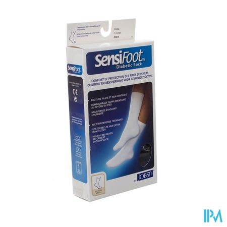 Sensifoot Socke Diabetiker Fuß schwarz 1p Xl 77148