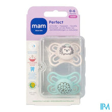Afbeelding in Gallery-weergave laden, Mam Perfect Fopspeen Silicone 0-6m Uni 2

