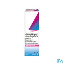 Bild in der Galerieansicht laden, Rhinospray Ipratropium 0.6mg/ml Nasenspray 15ml
