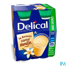 Afbeelding in Gallery-weergave laden, Delical Melkdrank Z/suiker Vanille 4x200ml
