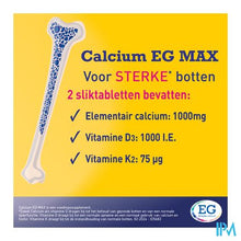 Afbeelding in Gallery-weergave laden, Calcium EG Max K2 1G/1000Ie/75Mcg Filmom.Tabl 90X2
