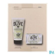Charger l'image dans la galerie, Korres Gs Pure Greek Olive Handcr 75ml+zeep 125g
