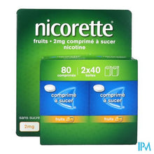 Afbeelding in Gallery-weergave laden, Nicorette Fruit 2mg Zuigtabletten 80
